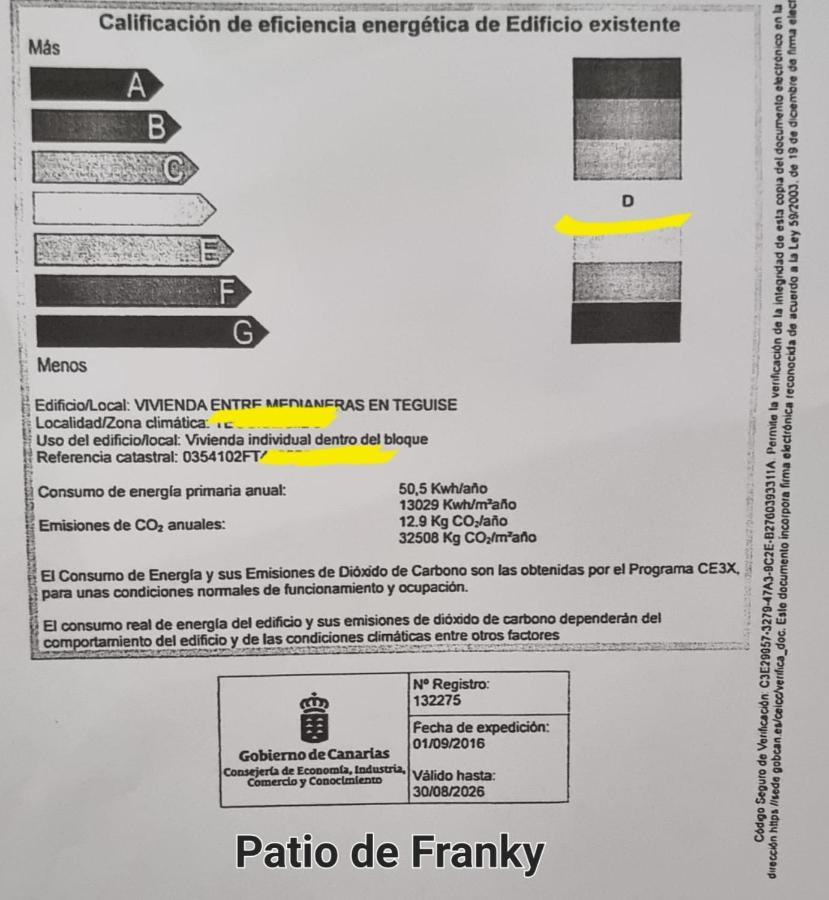 Vivienda Vacacional El Patio De Franky Teguise  Esterno foto